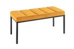 Design bank PETIT BEAUTE 80cm mosterdgeel corduroy zwart, Huis en Inrichting, Banken | Bankstellen, Ophalen of Verzenden, Nieuw