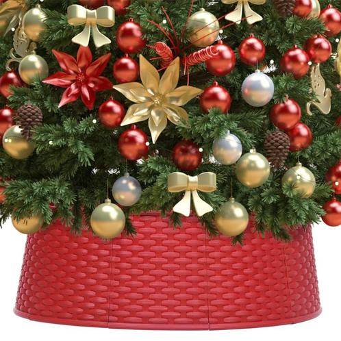 vidaXL Kerstboomrok Ø65x19,5 cm rood, Diversen, Kerst, Nieuw, Verzenden