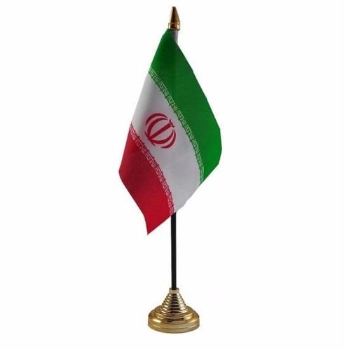 Iran versiering tafelvlag 10 x 15 cm - Iran versiering, Hobby en Vrije tijd, Feestartikelen, Ophalen of Verzenden