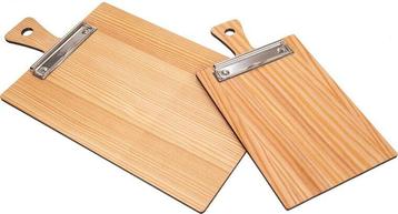 Houten Menu Klembord met Handvat - type HFH-Lariks (geolied) beschikbaar voor biedingen