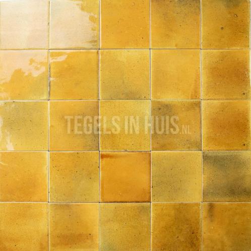 Wandtegel hanoi caramel geel 10x10 wandtegel tegeloutlet, Doe-het-zelf en Verbouw, Tegels, Wandtegels, Nieuw, 10 m² of meer, Keramiek