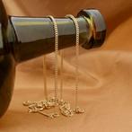 Gouden gourmet schakel ketting | 60 cm (schakelketting), Sieraden, Tassen en Uiterlijk, Kettingen, Ophalen of Verzenden, Gebruikt