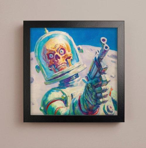 Le Yack (1972) - Mars Attaque ! – Signé à la main, Antiek en Kunst, Kunst | Schilderijen | Modern