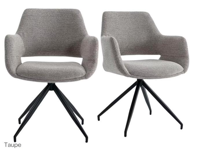 2dekans | Furnihaus Monza Bjorn Eetkamerstoelen 2 stuks –, Huis en Inrichting, Stoelen, Bruin, Zo goed als nieuw, Ophalen of Verzenden