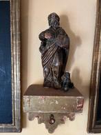 sculptuur, San Marcos evangelista - 80 cm - Hout, Antiek en Kunst