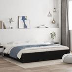 vidaXL Bedframe met lades bewerkt hout zwart 180x200 cm, Eenpersoons, Verzenden, Zwart, Nieuw