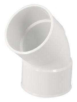 Nicoll PVC-Ti bocht 45 graden mof-mof wit Ø100, Doe-het-zelf en Verbouw, Buizen en Afvoer, Ophalen of Verzenden