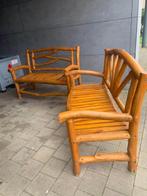 Bank - hard hout - Twee boomstam banken