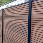 ACTIE - Premium Composiet Schutting Rhombus Teak, Ophalen of Verzenden, Nieuw, Kunststof, 1 tot 2 meter
