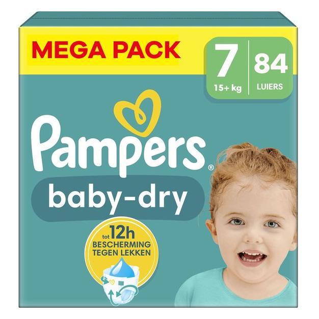 Pampers - Baby Dry - Mega Pack - 84 stuks - 15+ KG - Maat 7, Verzamelen, Overige Verzamelen, Verzenden
