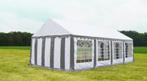 Classic Plus Feesttent PVC 3x8x2 mtr in Wit-Grijs, Tuin en Terras, Partytenten, Verzenden, Nieuw