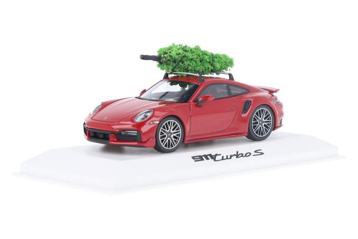 Porsche 911 (992) Turbo S Christmas Edition WAP0201630SXMS, Hobby en Vrije tijd, Modelauto's | 1:43, Verzenden