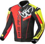 Berik VisionGP Zwart Neon Geel Neon Rood Wit Leren Motorjas, Nieuw met kaartje, Jas | leer, Berik, Heren