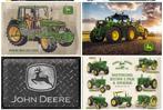 John deere tractor reclamebord thermometer blik mok klok enz, Nieuw, Reclamebord, Ophalen of Verzenden