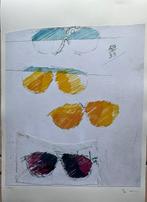 Mario Schifano (1934-1998) - Senza titolo Occhiali, Antiek en Kunst