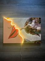 LEDMansion - Creation Of Adam Lips Led Wall Art, Antiek en Kunst