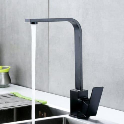 Zwarte Design Keukenkraan – stijlvol &amp; strak, Doe-het-zelf en Verbouw, Sanitair, Nieuw, Rvs, Kraan, Verzenden