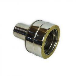 Dubbelwandig Rookkanaal  verloopstuk enkelwandig -, Huis en Inrichting, Kachels, Ophalen of Verzenden