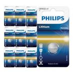 Philips CR1632 3v lithium knoopcelbatterij 10x (Knoopcellen), Audio, Tv en Foto, Accu's en Batterijen, Nieuw, Verzenden