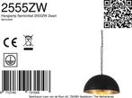 2dekans | Steinhauer - hanglamp - Semicirkel - zwart -, Huis en Inrichting, Lampen | Hanglampen, Ophalen of Verzenden, Zo goed als nieuw