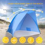 TRESKO® strandscherm incl. draagtas | strandtent met uv-besc, Verzenden, Nieuw