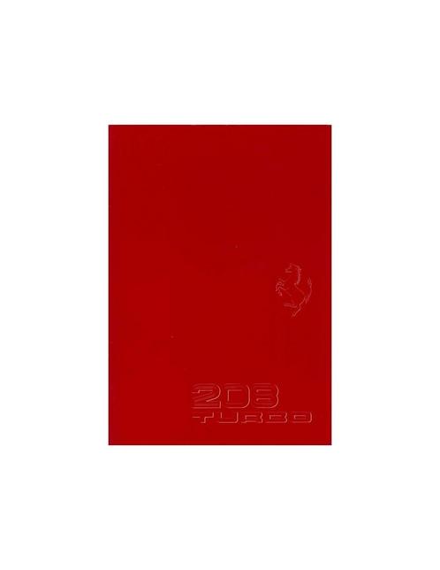 1982 FERRARI 208 TURBO BROCHURE ITALIAANS 235/82, Boeken, Auto's | Folders en Tijdschriften, Ferrari