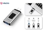 Vlectro - 4-in-1 USB-stick voor smartphone, tablet en laptop, Verzenden, Nieuw