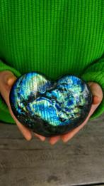 Labradoriet, - Hart Zilver – Goud – Turquoise luminescerende