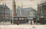 AMSTERDAM - Dam met Electrische tram, Verzamelen, Ansichtkaarten | Nederland, Verzenden, Gelopen