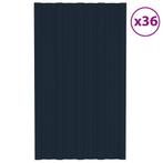 vidaXL Dakpanelen 36 st 80x45 cm gegalvaniseerd staal, Verzenden, Nieuw