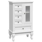 Witte Kast - OP = OP - 5 Lades, 2 Planken - Super Deal!, Huis en Inrichting, Ophalen of Verzenden, Nieuw