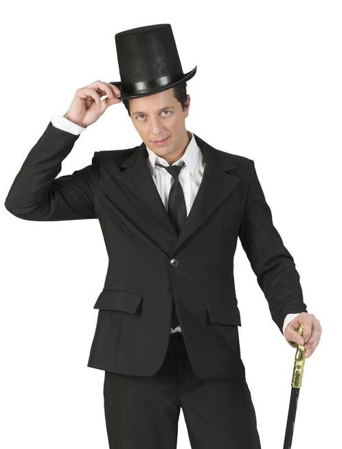 Colbert Jasje Zwart Heren, Kleding | Heren, Carnavalskleding en Feestkleding, Nieuw, Ophalen of Verzenden
