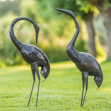 metalen beelden: Paradijsvogels beschikbaar voor biedingen