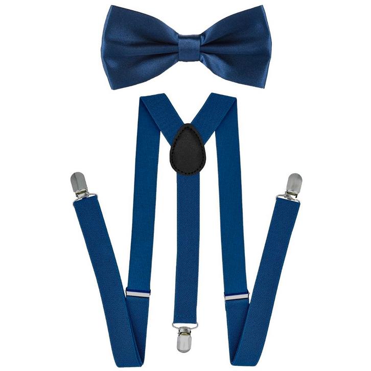 Fako Fashion - Bretels Met Vlinderstrik - Effen - 100cm -, Kleding | Heren, Stropdassen, Verzenden