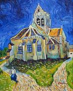 Daprés Van Gogh (XX) - La iglesia de Auvers-sur-Oise, Antiek en Kunst