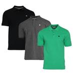 Donnay Donnay Heren - 3-Pack - Polo shirt Noah - Zwart /, Kleding | Heren, Polo's, Verzenden, Nieuw