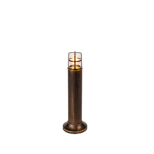 Vintage staande buitenlamp antiek goud IP54 50 cm - Kiki, Tuin en Terras, Buitenverlichting, Nieuw, Minder dan 50 watt, Kunststof