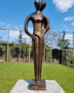 sculptuur, Couple in love - 47 cm - Brons