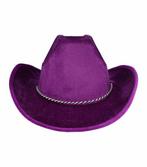 Cowboyhoed - Western hoed in velvet onesize - Paars, Kleding | Dames, Nieuw
