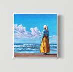 Ruggero Salvatore - Girl with a pearl earring on the beach