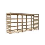 Haardhout Berging Colombus XXL met Bitumen Dak 356 cm, Tuin en Terras, Haardhout, Verzenden, Elzenhout