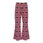 Liu Jo • flared zwart roze pantalon • L, Kleding | Dames, Broeken en Pantalons, Nieuw, Maat 42/44 (L), Liu Jo, Roze