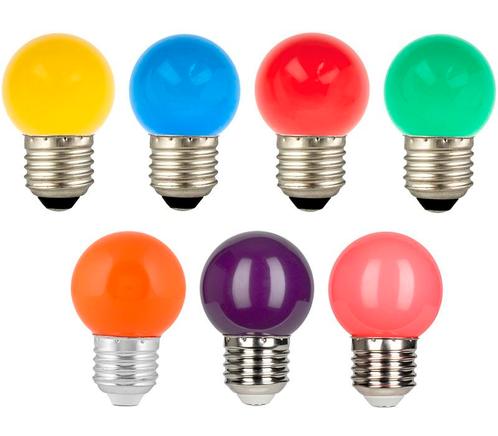 7 stuks Bailey LED Party E27 1W Rood Groen Blauw Geel Ora..., Huis en Inrichting, Lampen | Overige, Nieuw, Ophalen of Verzenden