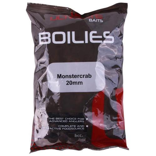 Ultimate Baits Boilies 20mm 1kg - Monstercrab, Watersport en Boten, Hengelsport | Algemeen, Overige typen, Nieuw, Verzenden