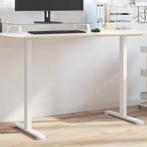 vidaXL Zit-sta bureauframe (94-135)x60x(70-114) cm staal wit, Huis en Inrichting, Verzenden, Nieuw