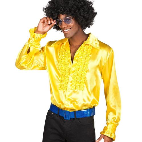Ruffle Blouse Heren Geel, Kleding | Heren, Carnavalskleding en Feestkleding, Nieuw, Verzenden
