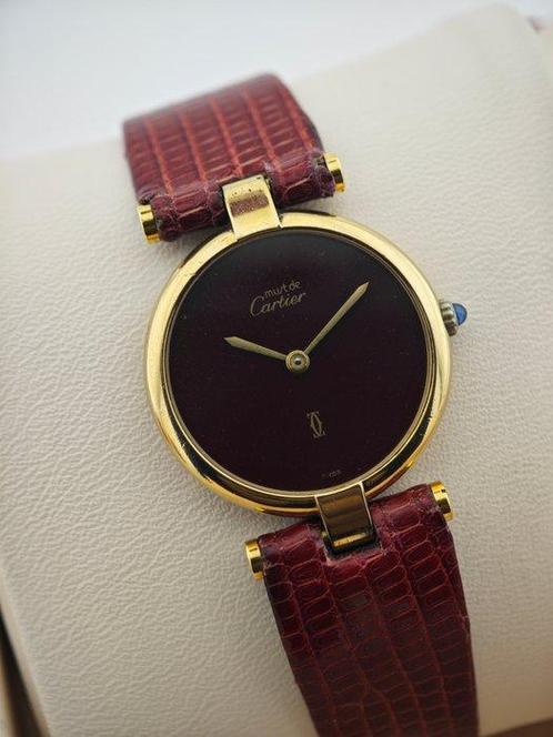 Cartier - Must de Cartier Vendôme Burgundy Dial - Ref., Sieraden, Tassen en Uiterlijk, Horloges | Heren