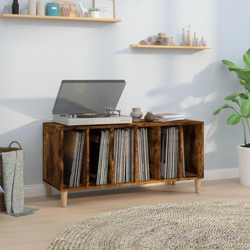 vidaXL Platenkast 100x38x48 cm bewerkt hout gerookt, Huis en Inrichting, Kasten | Overige, Nieuw, Verzenden