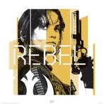 Kunstdruk Star Wars Rogue One Jyn Rebel 40x40cm, Nieuw, Verzenden