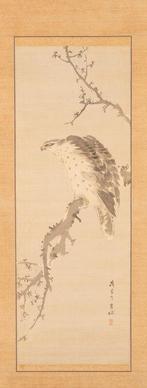 Havik - Inkt, papier, zijde - Kishi Gantai (1782–1865) -, Antiek en Kunst